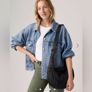 LEVIS Black Crescent Shoulder Bag